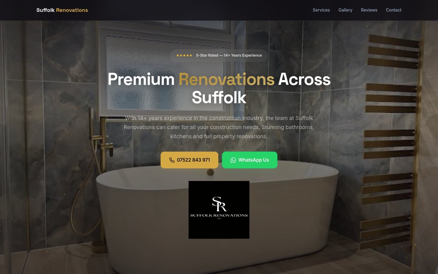 Suffolk Renovations – Bathrooms, Kitchens & Renovations website, Suffolk